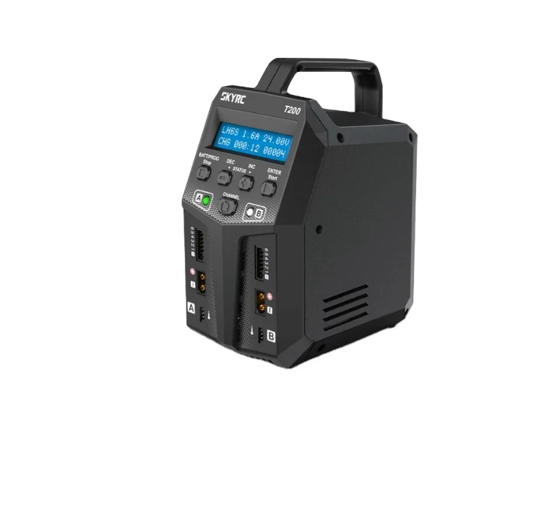 

SKYRC T200 Dual AC/DC Balance Charger 12A 100W XT60 Plug for 1-6S LiPo /LiHV/LiFe/LiIon Battery for Rc drone