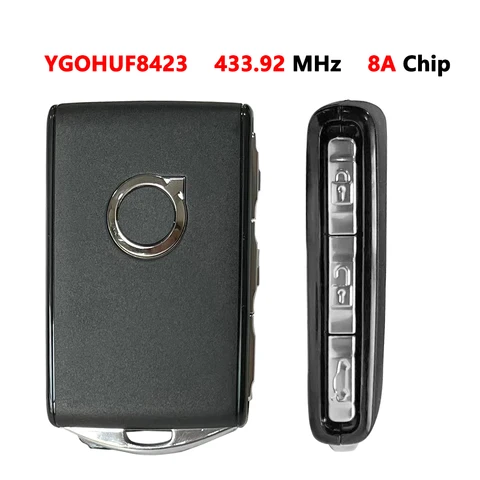Оригинальный 4-кнопочный смарт-ключ XNRKEY для автомобиля, чип 8A, 433 МГц для Volvo S90 S60 S40 XC60 XC90 2016-2020, полный БЕСКЛЮЧЕВОЙ Автомобильный ключ