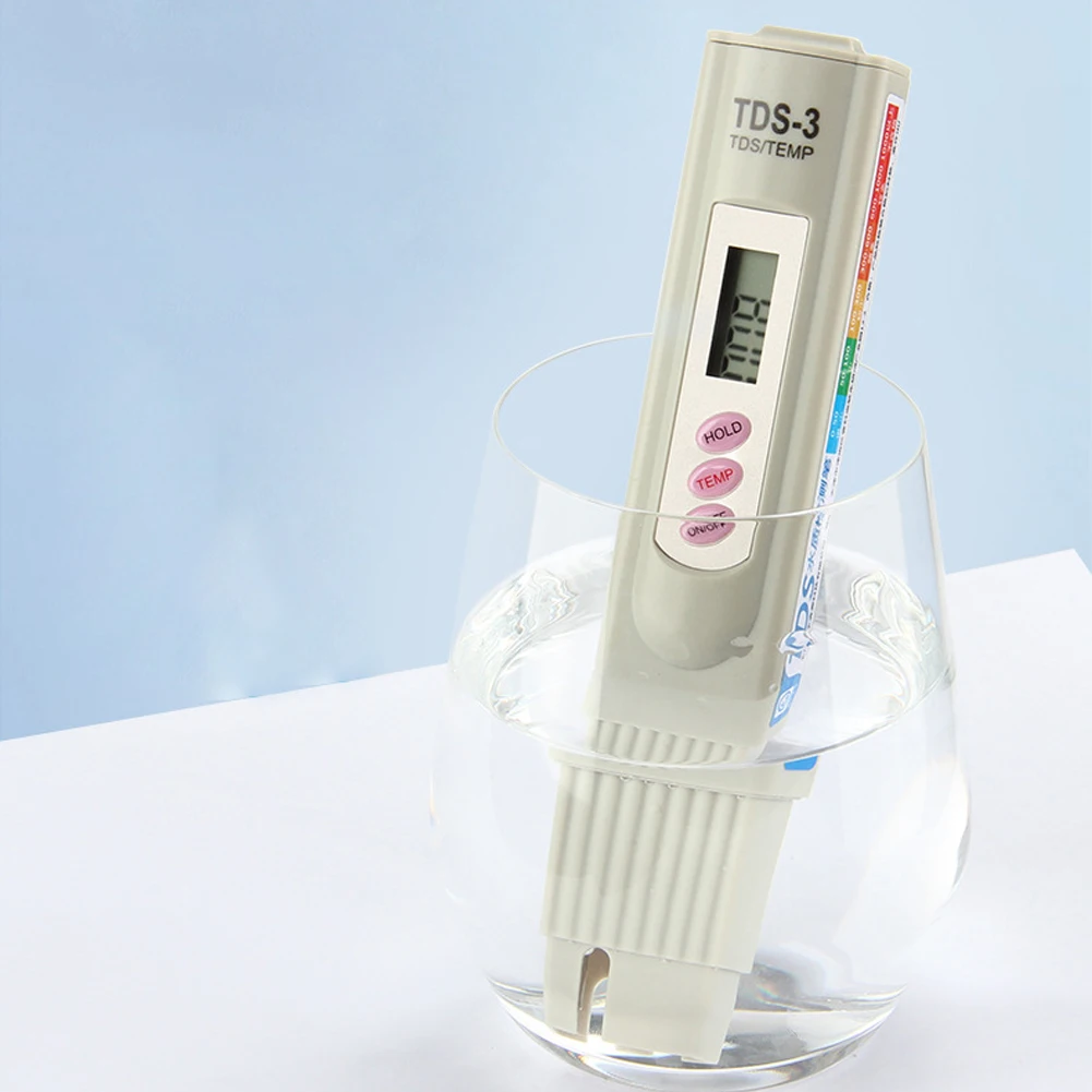 

TDS Meter Digital Water Tester Accurate Reliable 0-9999 Ppm Water Quality Analyzer Range: 1-80 ℃ for Drinking Water Aquariums