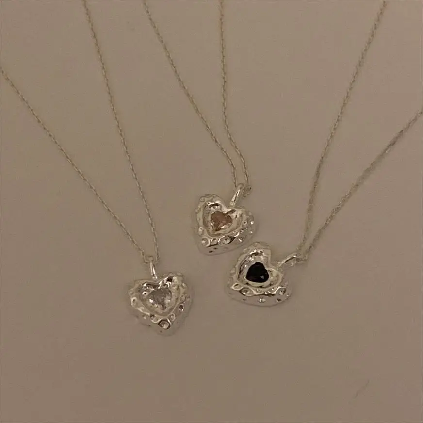 

Оригинальное подвесное серебряное розовое циркониевое ожерелье с искусственными элементами, 18K золото