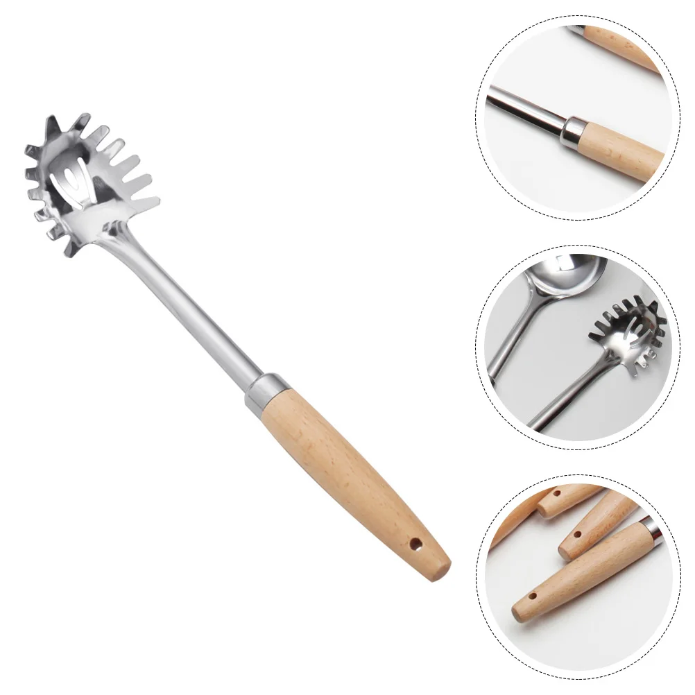 

Spoon Spaghetti Cooking Utensils Soup Kitchen Pasta Serving Scoop Dumpling Server Serversstrainer Salad Scooper Portable Skimmer