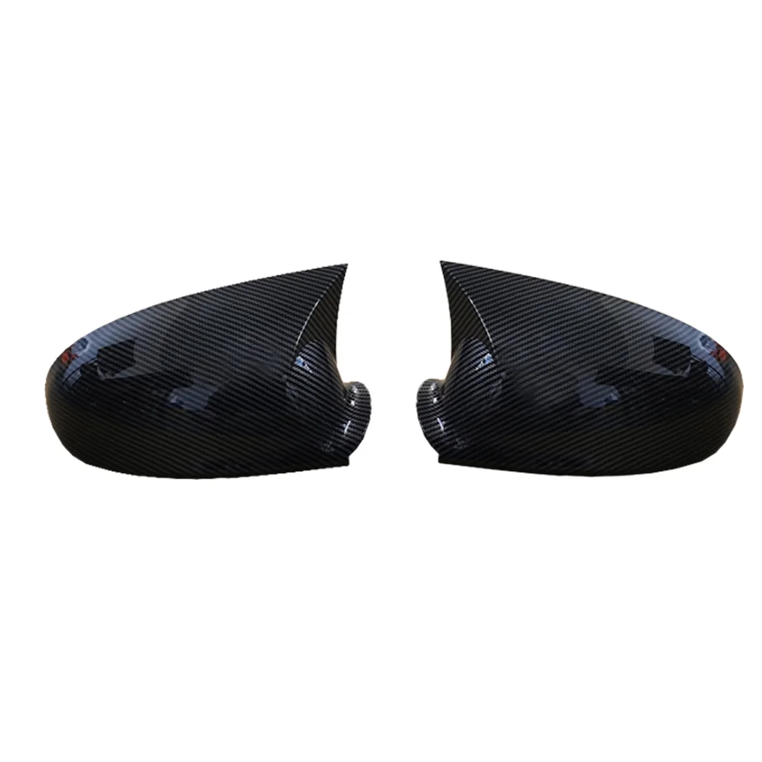 

For-VW Golf Mk5 5 2022 Car Carbon Fiber Ox Horn Rearview Side Glass Mirror Shell Reversing Mirror Trim Cover Caps