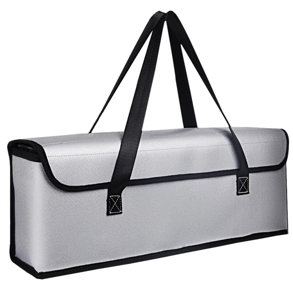 

Brand New Bag EBike 465x95x175mm Fire-proof Flame Retardant Glass Fiber High Strength Silver For 36V 48V Battery