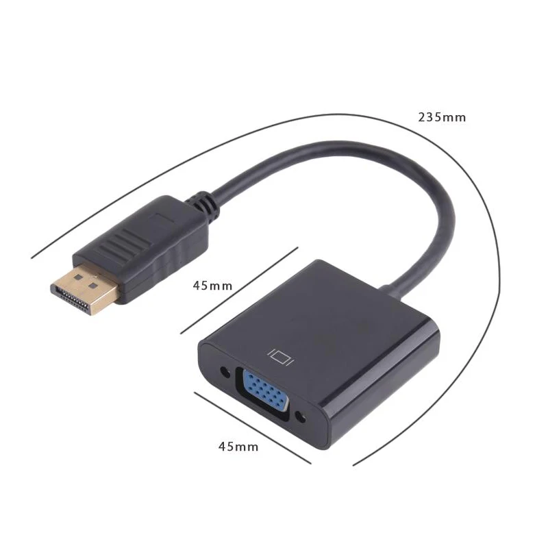 Порт дисплея порт переходник dp-vga внешний кабель для ПК ноутбука монитора HDTV