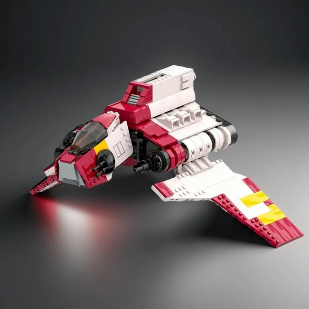 Фото 803 детали MOC, модель атакующего космического корабля класса Nu, строительные блоки, рождественские подарки, архитектурная игрушка, образовательный конструктор для самостоятельной сборки. №1