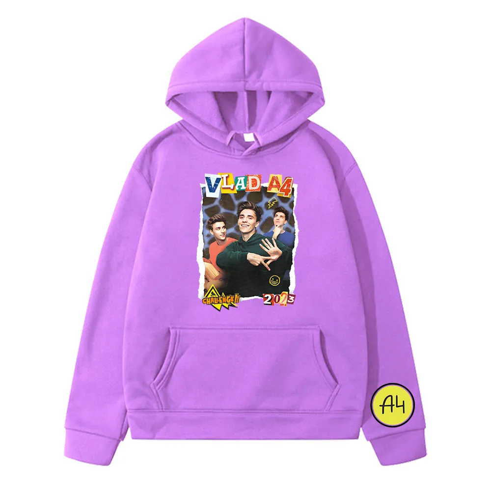 

Мерч А4 VladA4 Hot Cute Anime Hoodies Fashion Manga Sweatshirts Boys/girls Clothes High Street Cartoon Hoody Regular Streetwear