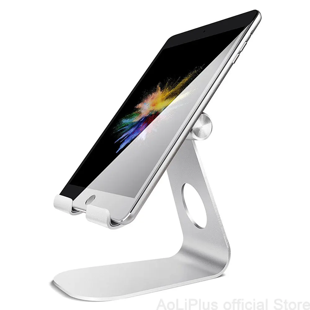 

2022 Tablet Stand Adjustable,Aluminum Desktop Stand Holder Dock Compatible 4-13 inch Tablet for iPad 9.7,10.5,12.9,Kindle,Nexus