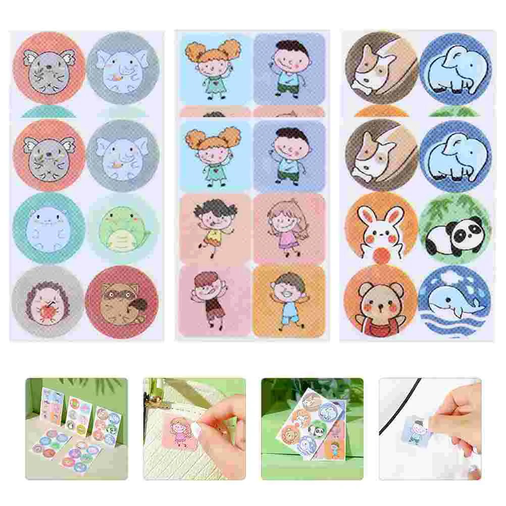 

108Pcs Compact Cartoon Delicate Convenient Stickers Portable for Outdoor Camping Wild