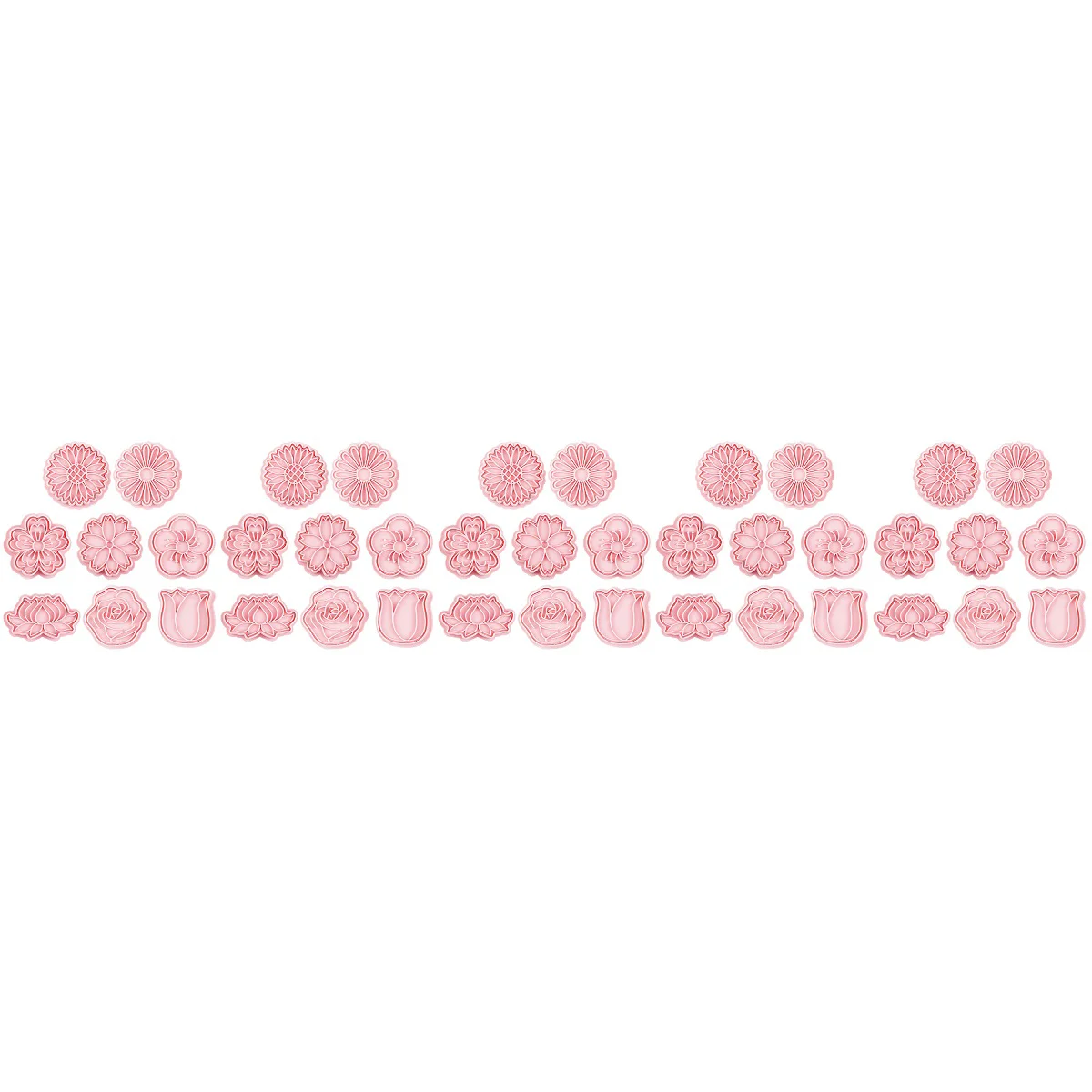 

40 Pcs Reusable Safe Decorative Cookie Kit Cookie Stamp Cookie Molds for Party Home Decorate