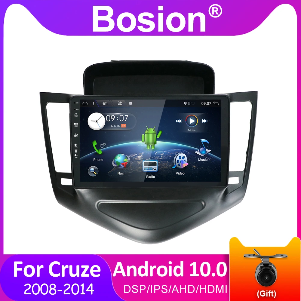 

Bosion 9 дюймов Android 10,0 мультимедийный плеер для 2008-2014 Chevrolet Cruze GPS Navi 2din автомобильное радио DSP IPS автомобильный DVD головное устройство BT