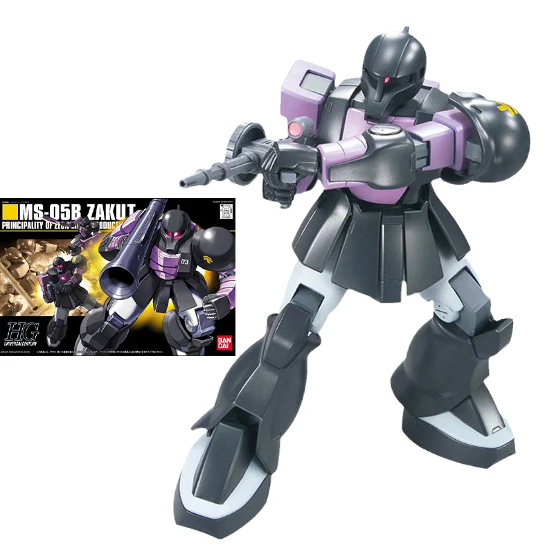 

Оригинальная модель Bandai Gundam, Комплект аниме-фигурок HGUC 1/144 MS-05B ZAKU2, экшн-фигурки, игрушки для детей