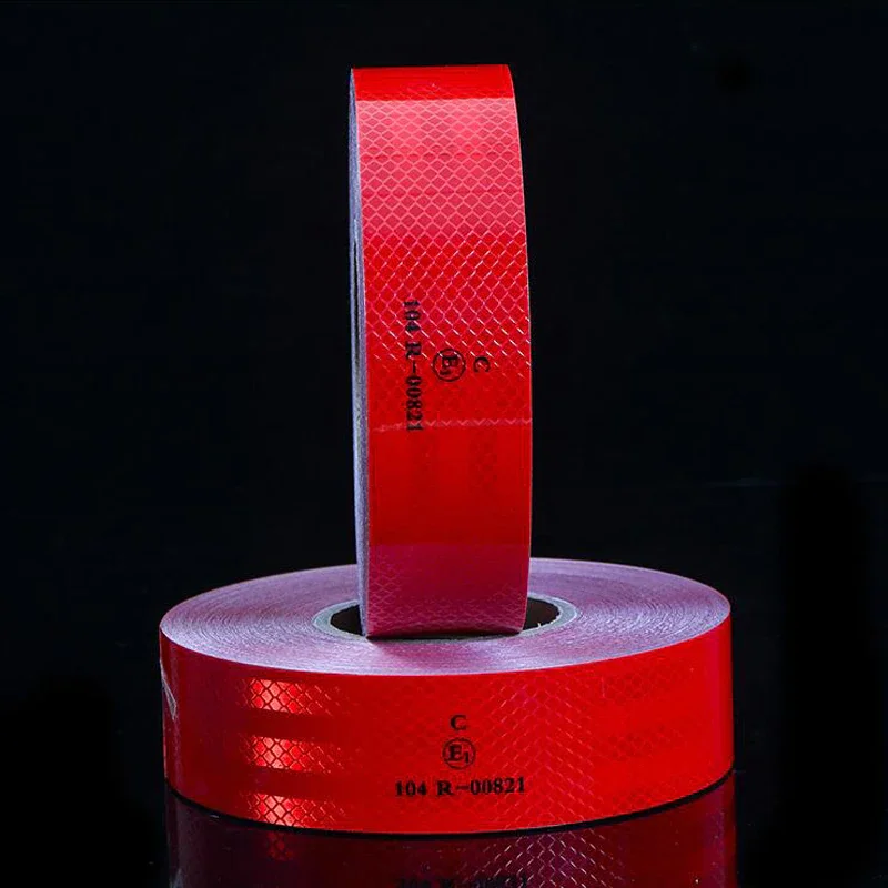 

Safety Mark Reflective Tape Sticker Diamond Grade Adhesive Warning Tape Bike Automobiles Motorcycle Car Styling yellow red white