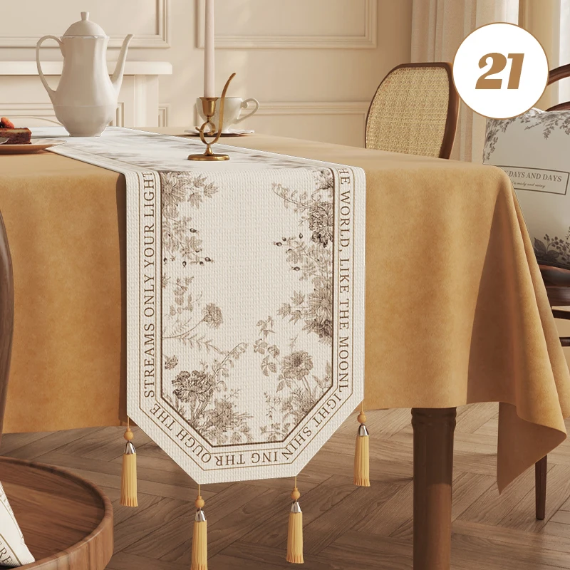 

Скатерть-дорожка из полиэстера и хлопка, 35x120-180 см