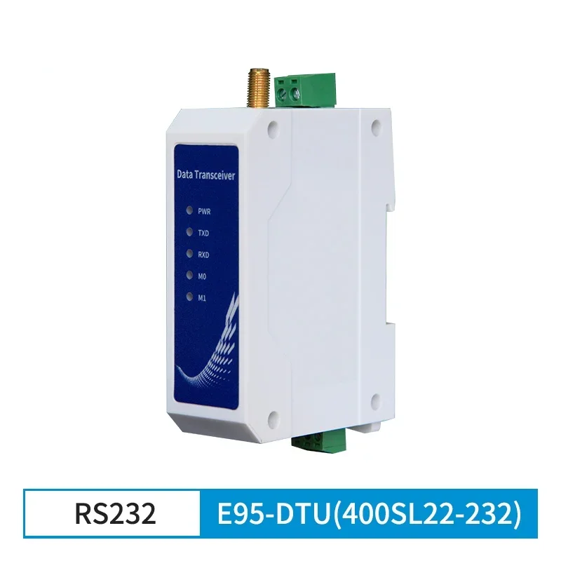 

SX1268 Module Wireless LoRa Modem RS232 Long Range 5km 22dBm Wireless Data Transmitter Din-Rail LBT XHCIOT E95-DTU(400SL22-232)