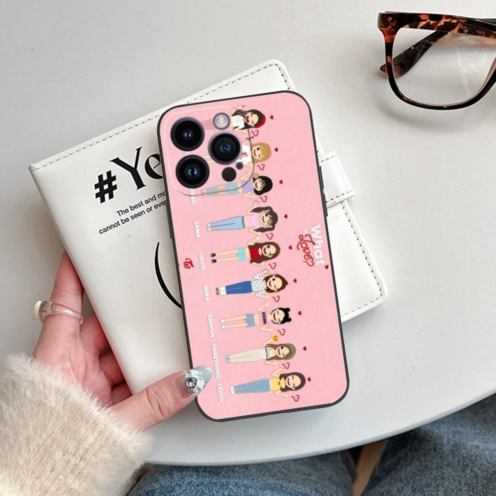 Милый двойной чехол KPOP для мобильного телефона iPhone 15 14 13 12 11 X XR XS 8 7 Pro Max Plus Mini