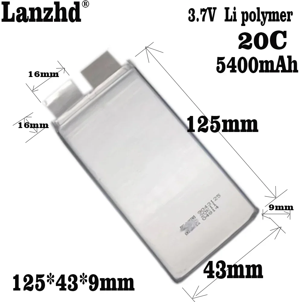 Аккумуляторная батарея 3 7 в макс. 4 2 5400 мАч 20C 40C