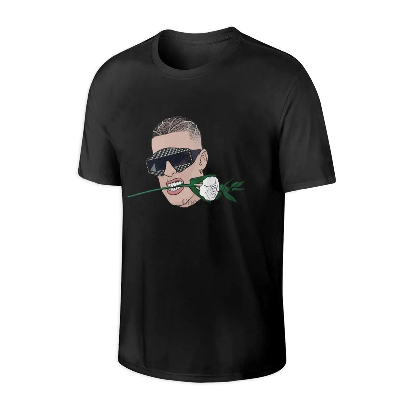 Мужская черная футболка Bad Bunny 2021(1)