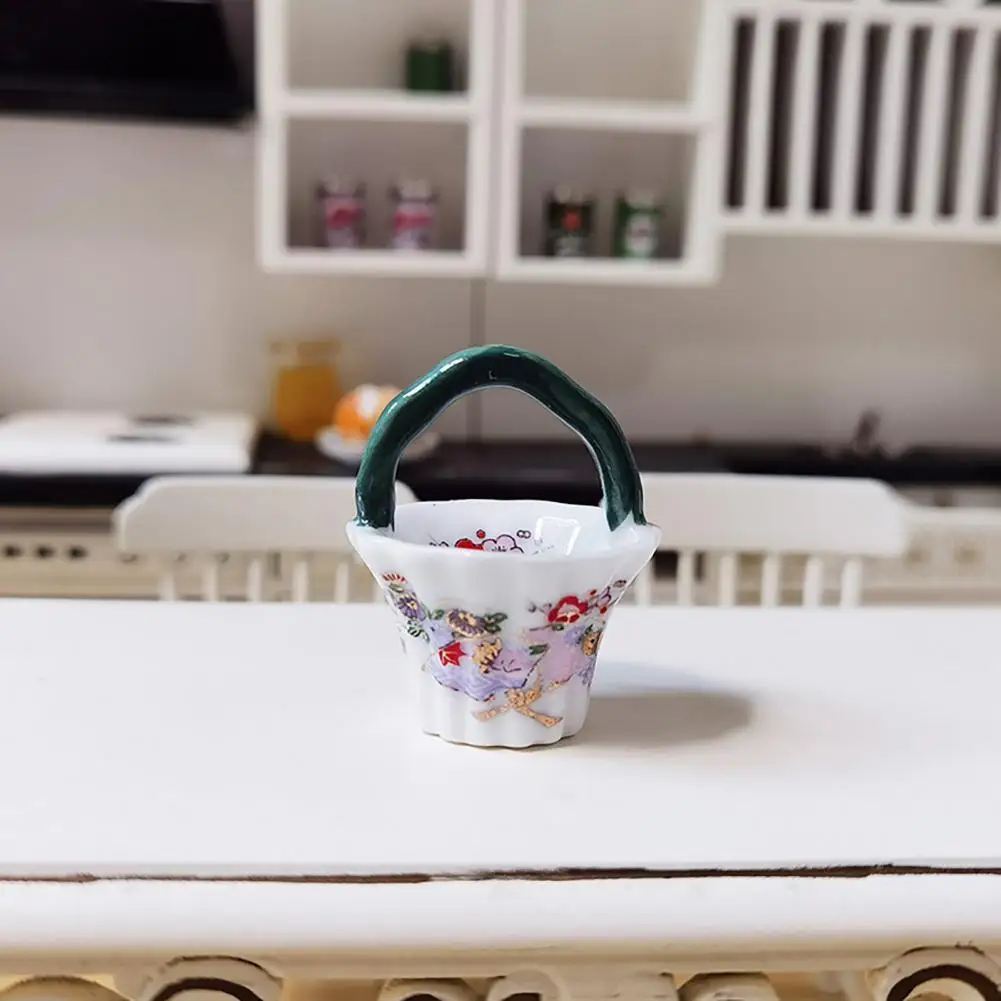 

Модель корзины мини, отличный реалистичный кукольный домик, корзина для фруктов, игрушка