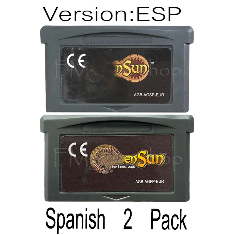 Картридж для видеоигр картридж игровой консоли 32 бит игр GBA серии GoldSun Потерянный