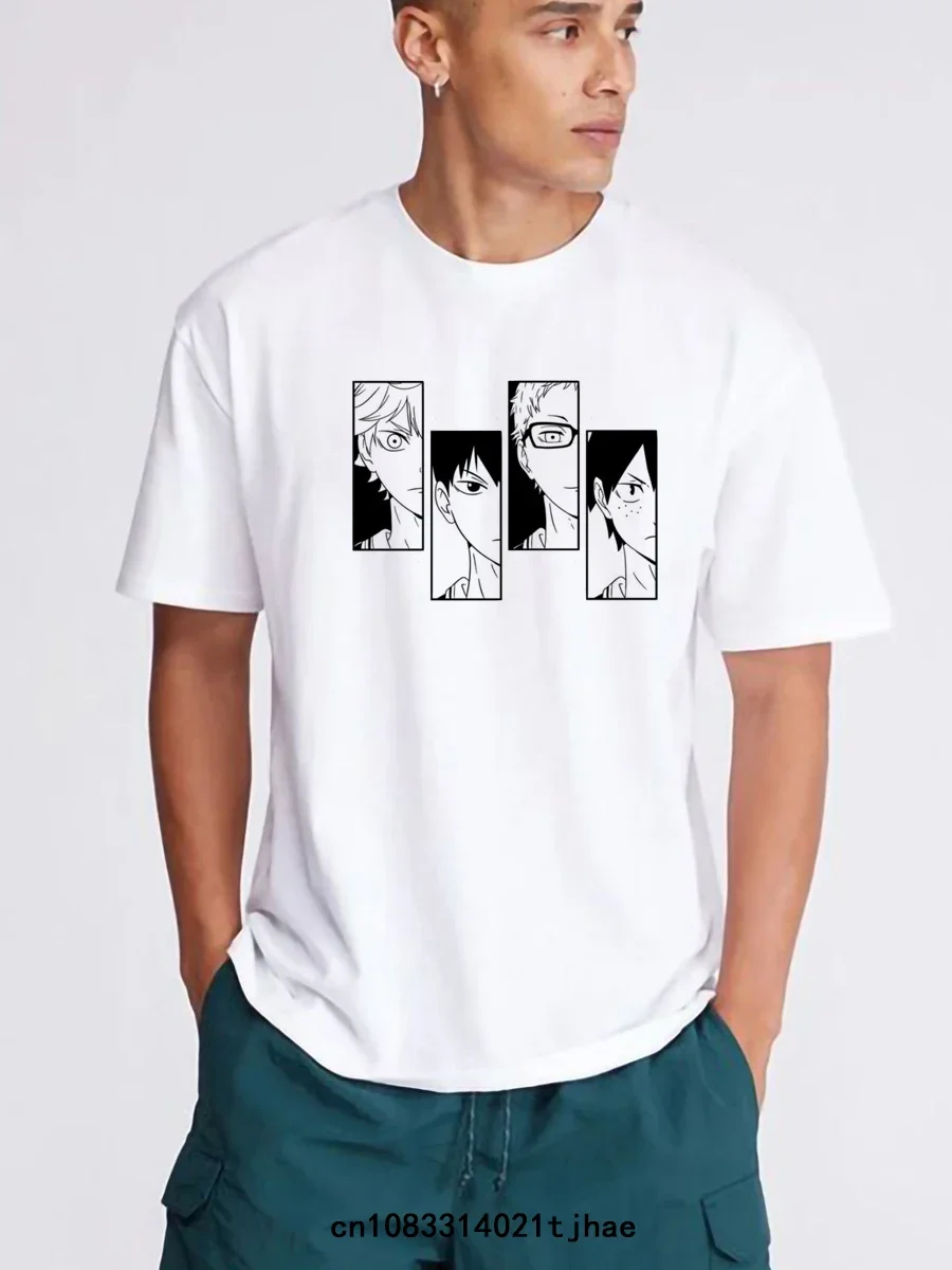 Haikyuu Karasuno Футболки С Аниме Для Мальчиков И Детей Короткими Рукавами Повседневная