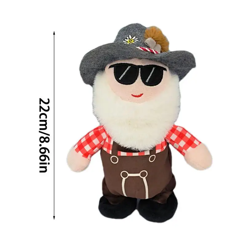 Танцующий Санта-Клаус с музыкой прогулочная плюшевая рождественская кукла