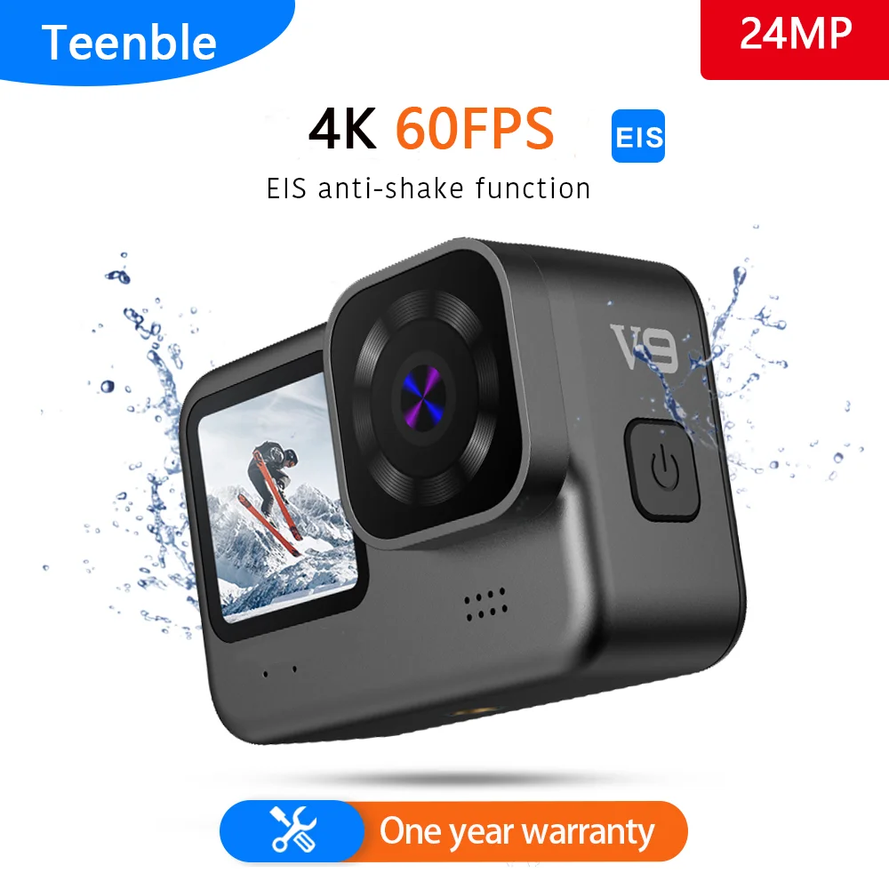 Action Camera With Stabilizer VS Go Pro Camara Action Camera Real 4K 60FPS With Screen Waterproof Drive Recorder Sports Cameras