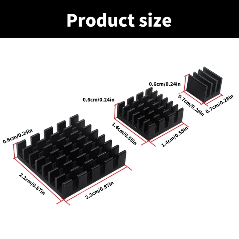 3 шт./компл. алюминиевые радиаторы высокоэффективные теплоотводные прокладки для