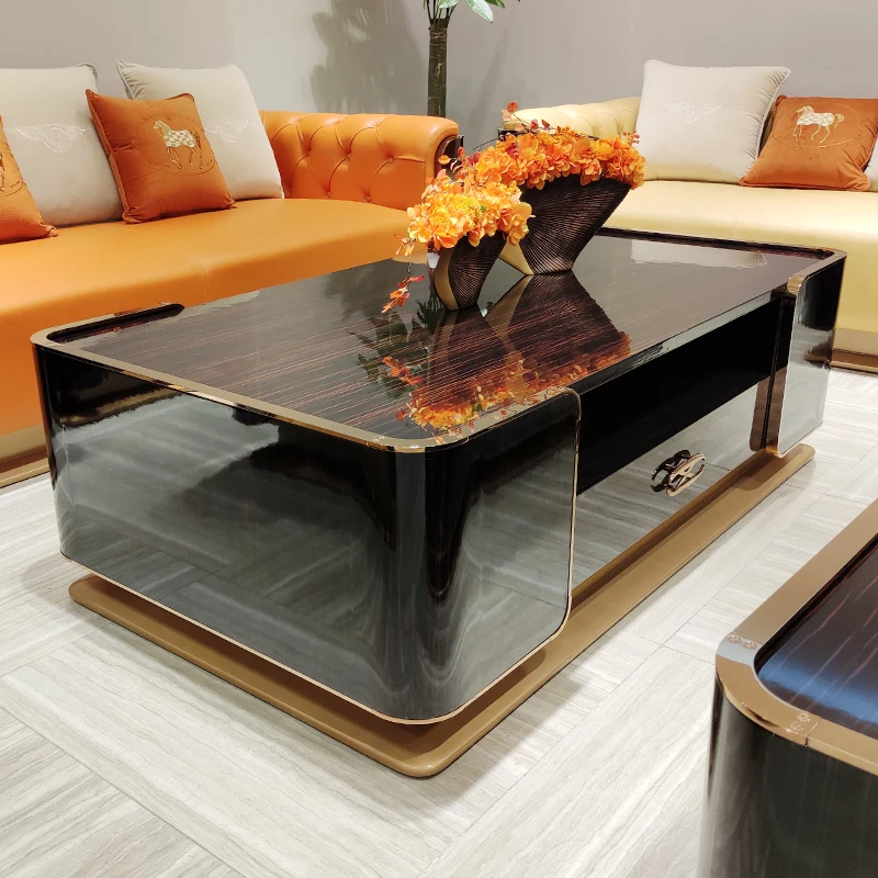 Итальянский роскошный кожаный диван для гостиной современная модель в