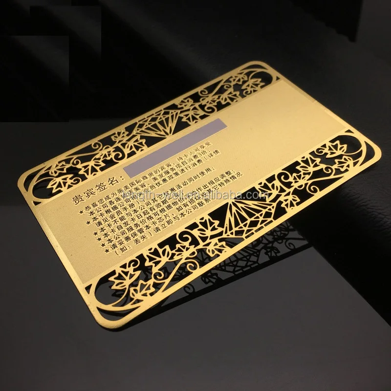 

Оригинальная Заводская конкурентоспособная цена индивидуальный дизайн печать ПВХ и металл 24k Золотая визитная карточка