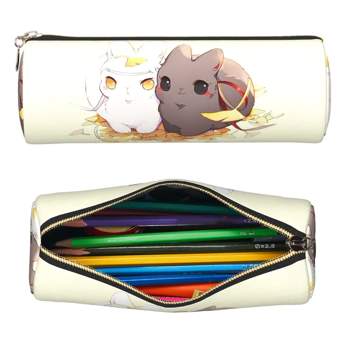 Фото Пеналы-цилиндры Untamed Mdgz Wangxian Bunnies Mo Dao Zu Shi для ручек и карандашей, сумка для канцелярских принадлежностей для студентов №1