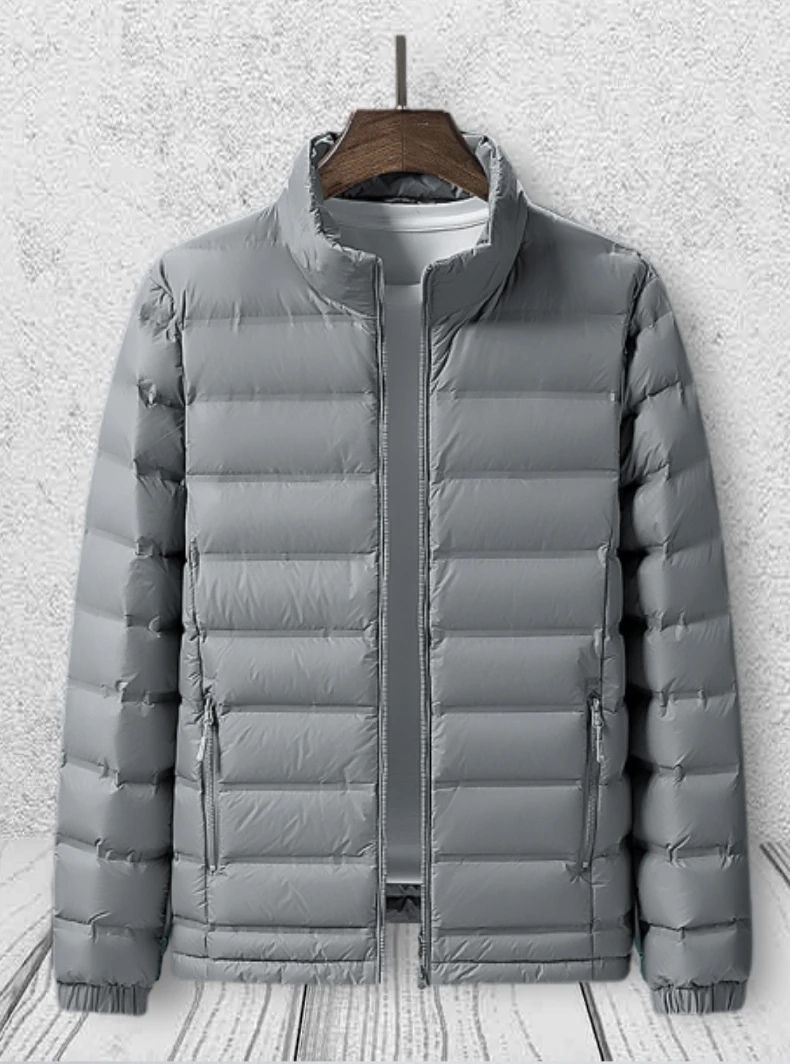 Мужской зимний пуховик на утином пуху