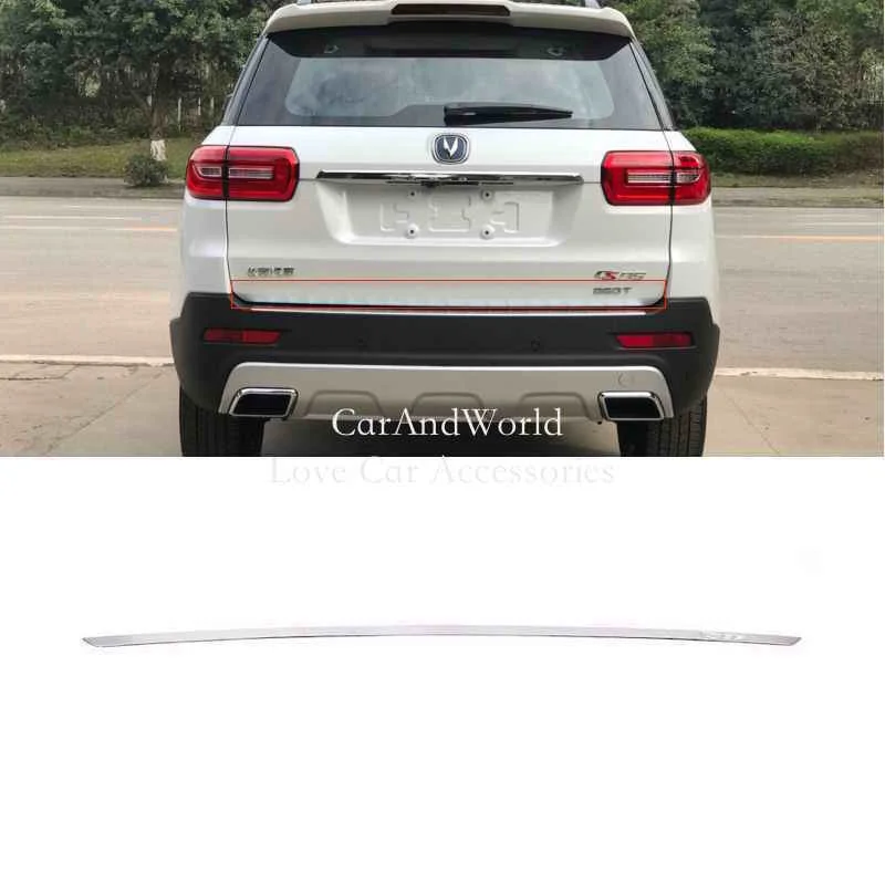 

Защитные накладки из нержавеющей стали для задней крышки бампера Changan CS95 2017 2018
