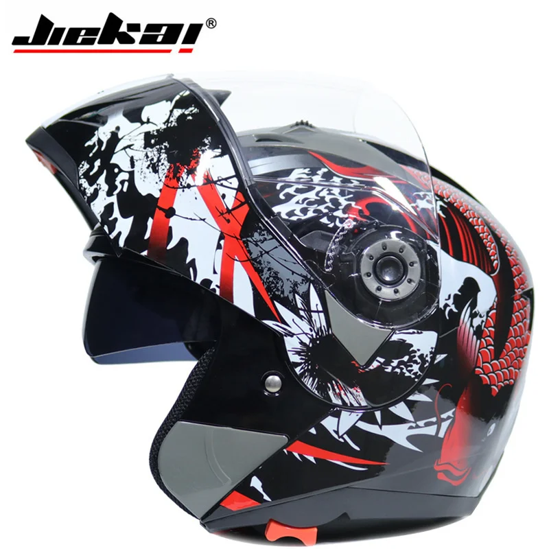 Enlarge Suitable for full cover full helmet double lens motorcycle helmet