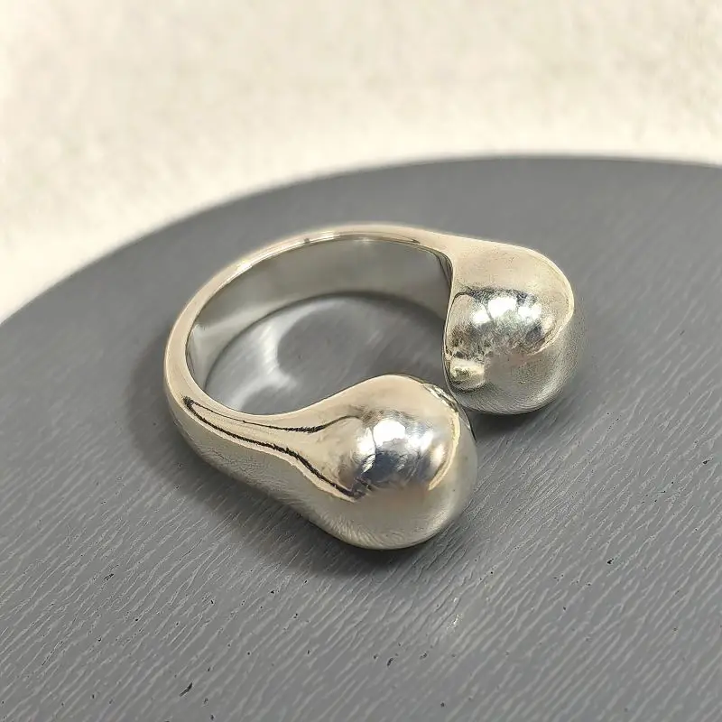 Модное металлическое кольцо unode 50 из серебра 925 пробы модная ниша популярно в