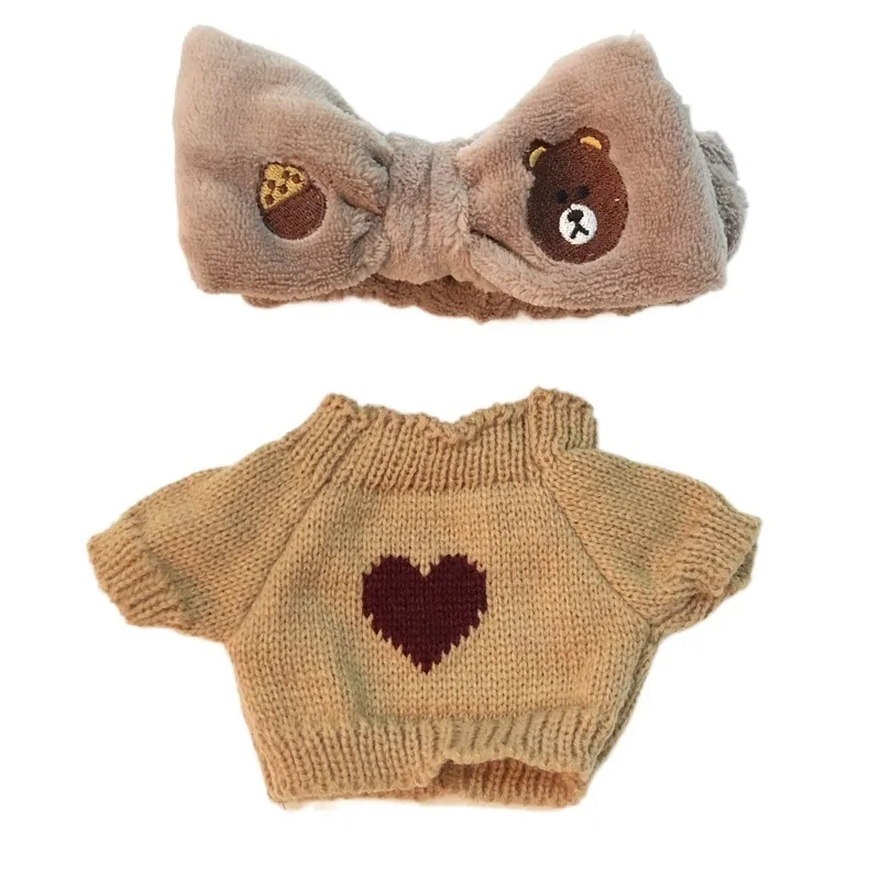

Cute Doll Clothes Accessories Kawaii Girls Hair Band Wash Face Running Makeup Bands LaLafanfan Cafe Duck Plush Toy Girls Gifts