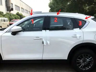 

Верхний оконный порог из нержавеющей стали, отделка 6 шт. для Mazda CX-5 2nd Gen 2017 - 2019