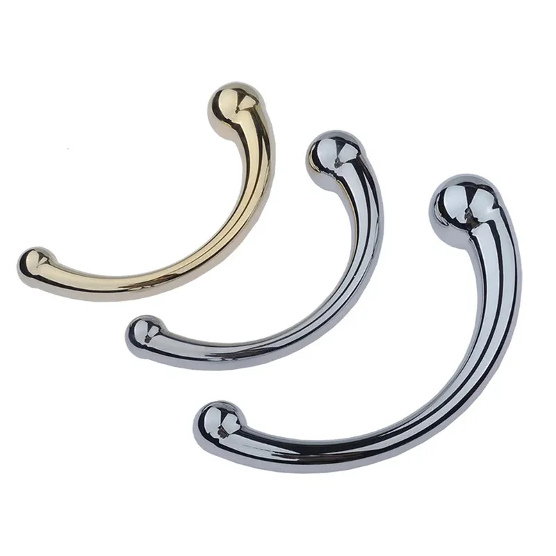 Анальная пробка фаллоимитатор из нержавеющей стали палочка G массажная чистый