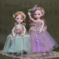 new bjd 30cm doll set swing toy princess set 12 inch girl dress up doll 23 joints movable 3d eyes children diy birthday gift