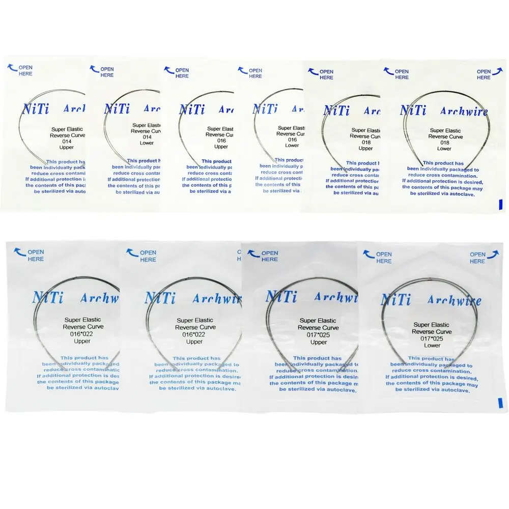 

Dental Orthodontic Niti Arch Wire Reverse Curve Round/Rectangular Upper/Lower