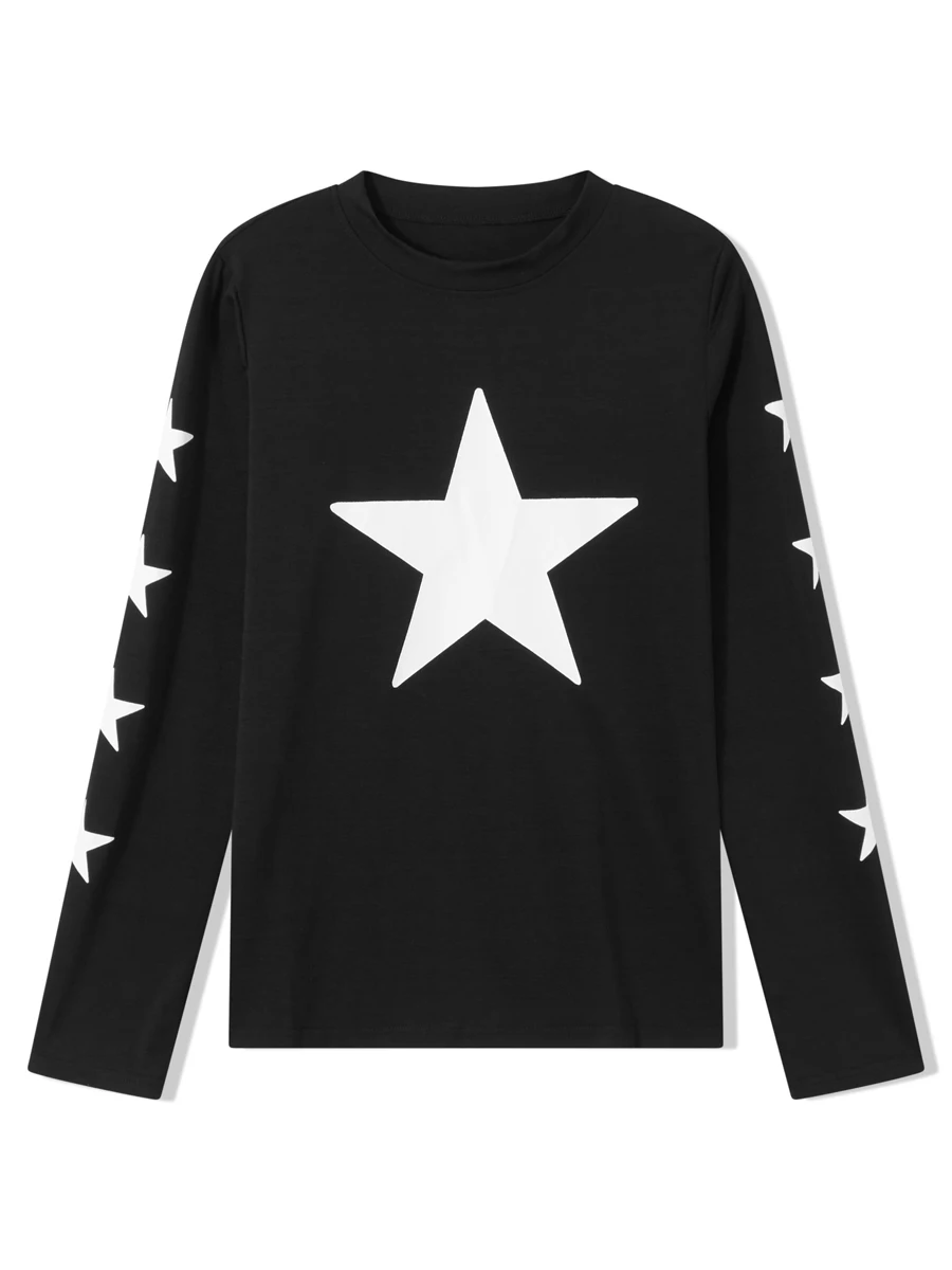 Женский укороченный топ с графическим принтом футболка в стиле гранж длинным