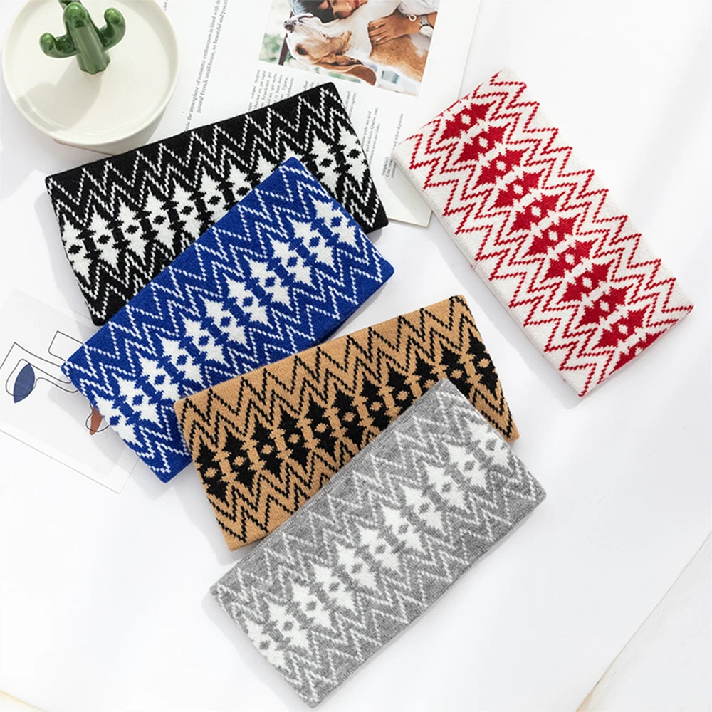 

Trendy Warm Autumn Winter Headbands Knitted Wool Hairbands Women Makeup Bundled Hair Yoga Headwear Hair Accessories For Girls