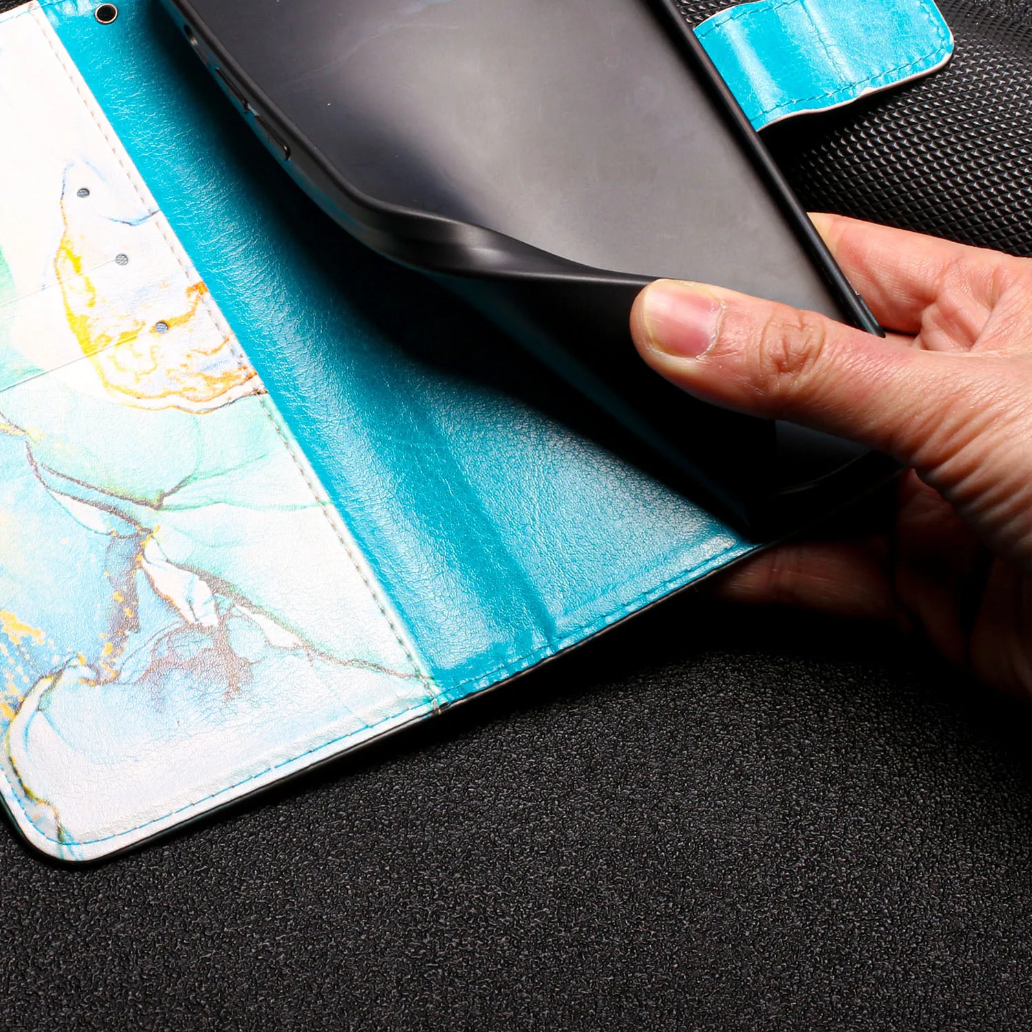 Роскошный флип-чехол для Fundas OPPO A38 A18 A58 A78 A17 A55S A57 K10 Pro A93 A54 A55 A94 5G Marble Color Wallet Protect Cover