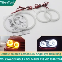 warranty durable smd cotton light switchback led angel eye halo ring drl for volkswagen golf 4 golf4 mk4 r32 vr6 1998 2004