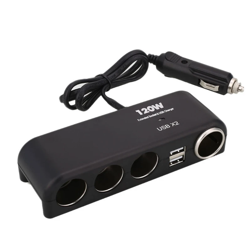 

Адаптер для автомобильной сигареты разветвитель зарядного устройства Встроенный сменный безопасный предохранитель