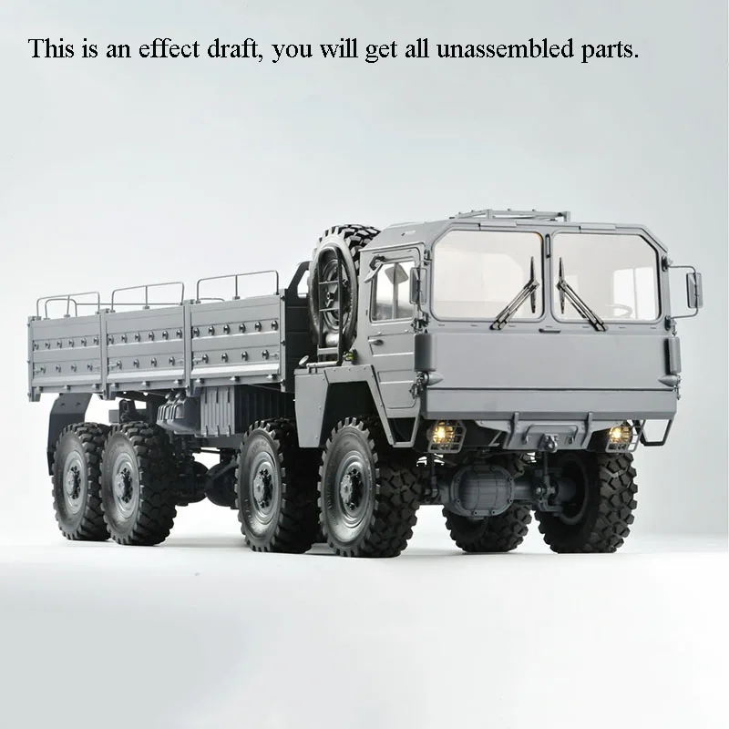 CROSSRC 1/12 RC MC8B 8*8 Модель внедорожного автомобиля Военный комплект грузовика Мотор