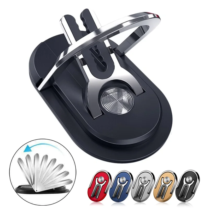 

2in1 Finger Ring Holder Stand Car Air Metal Plate Rotation Grip Portable Deaktop Bracket for Cell Phone Ring Finger Kickstand