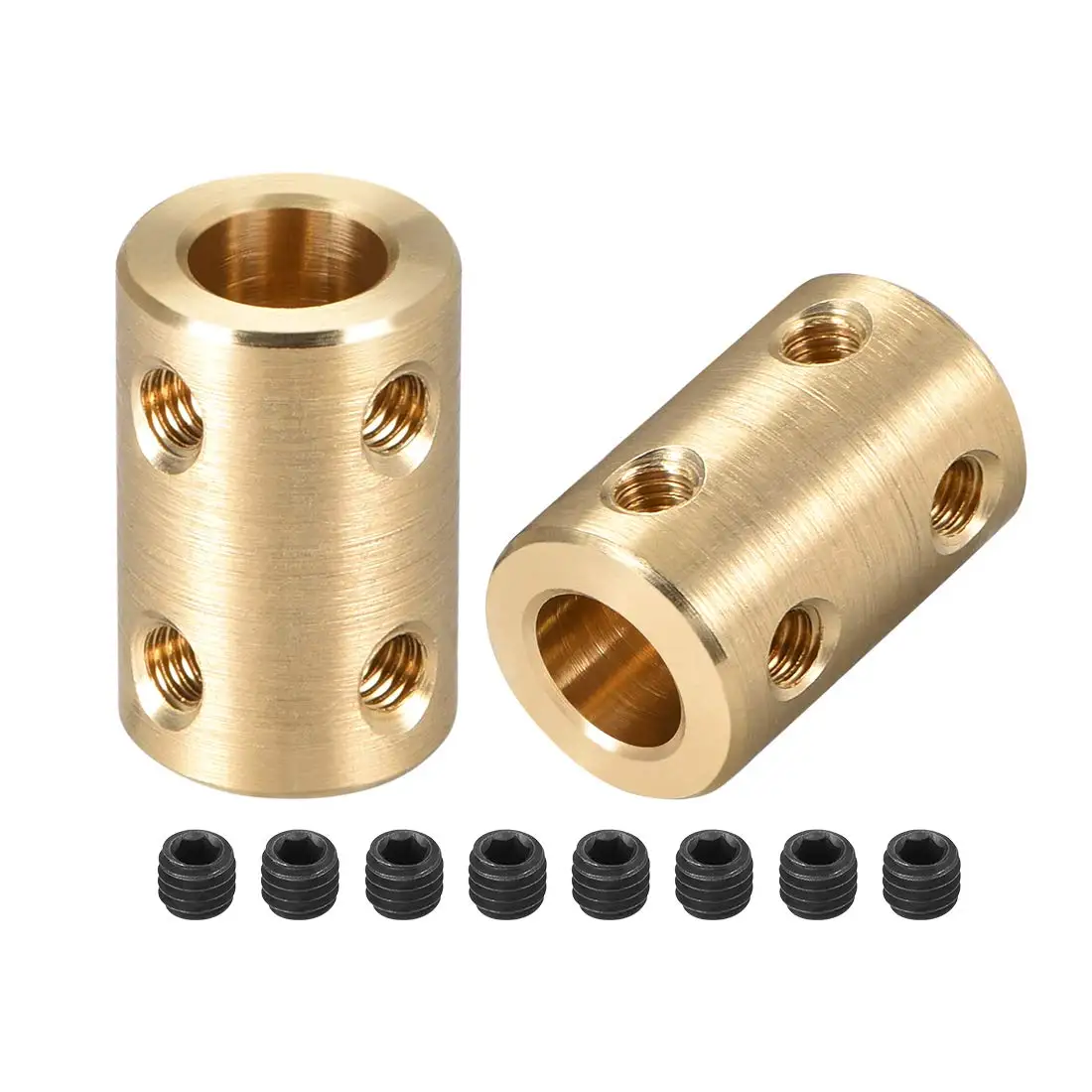 

5mm to 8mm Bore Rigid Coupling Set Screw L22XD14 Copper,Shaft Coupler Connector,Motor Accessories,2pcs