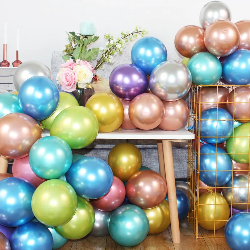 

50 шт., металлические шары для украшения дома, 10 дюймов