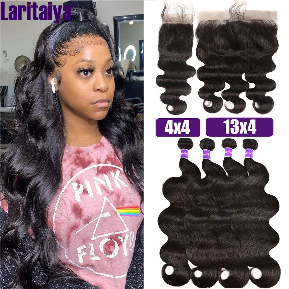 Malaysian Hair Weave Bundles With Frontal 30