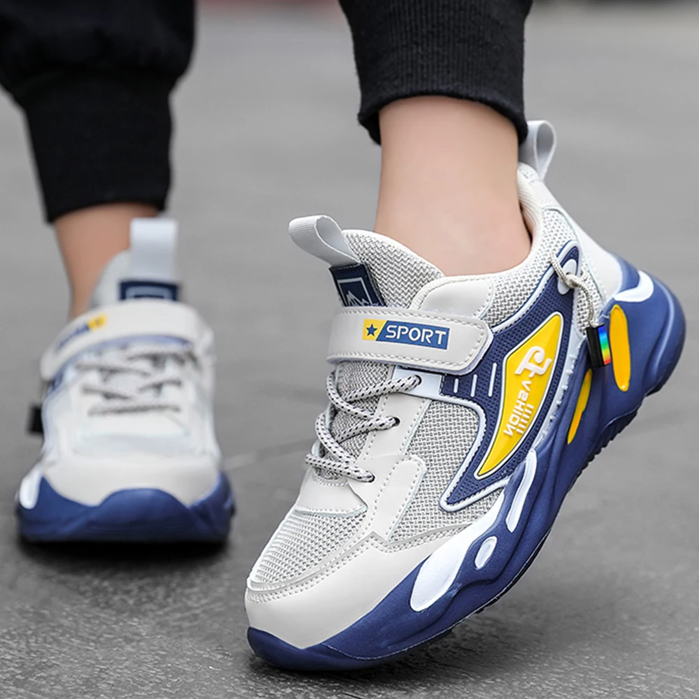 Children's Sneakers Boy Running Shoes Breathable Outdoor Kids Shoes Lightweight Sneakers 26-40